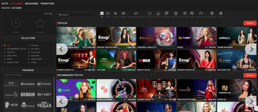 Megapari casino